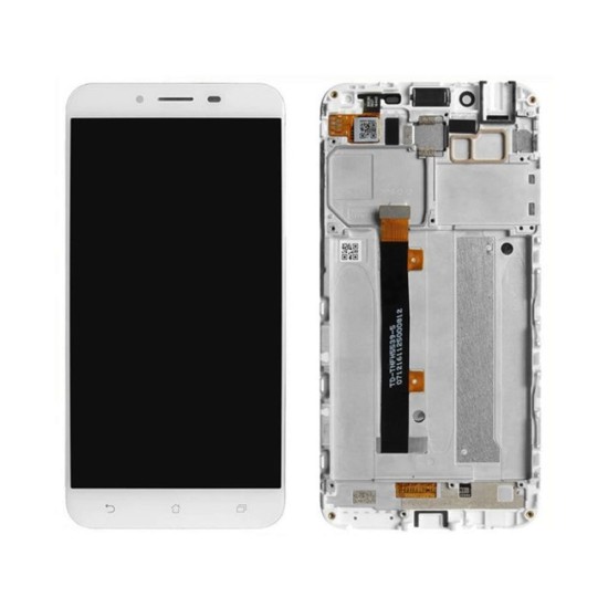 Touch+Display com Frame Asus Zenphone 3 Max/ZC520TL 5,2" Branco Touch+Display com Frame Asus Zenphone 3 Max/ZC520TL 5,2" Branco